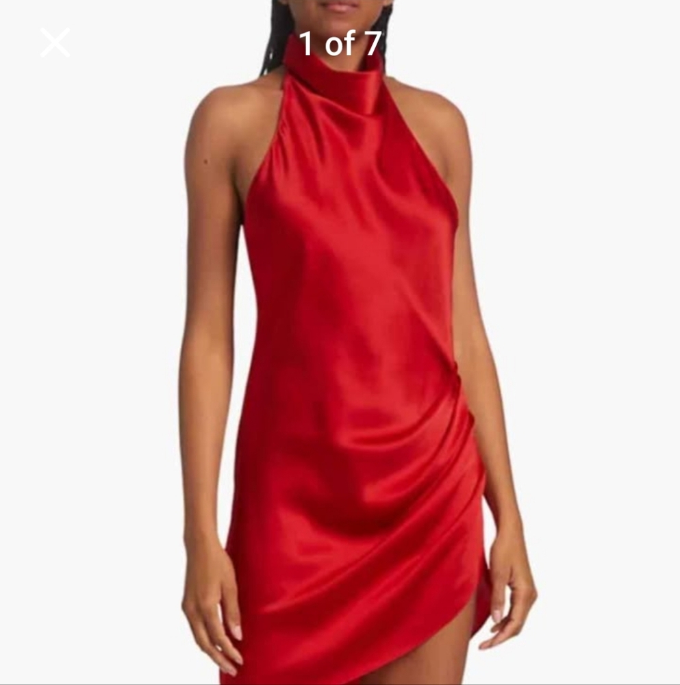 Amanda uprichard L Red silk dress